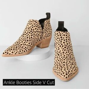 ZBY Laicigo Stylish Tan and Black Ankle Booties